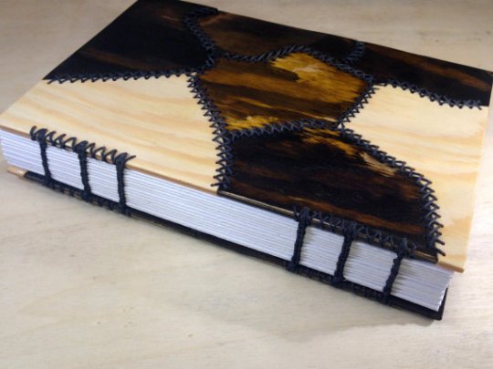 wooden cover notebook